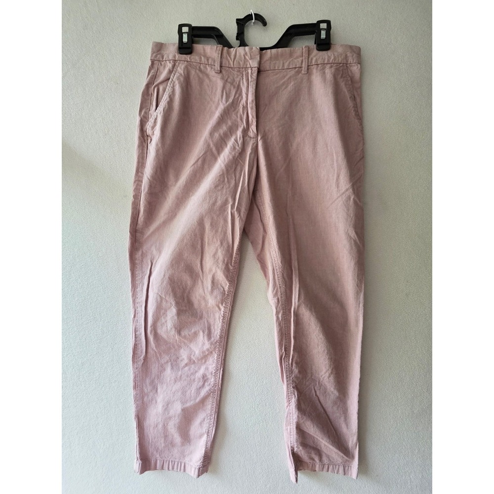 Gap Broken-In Straight Khakis Women 6 Short Dusty Rose Pink Cotton Chinos 224845